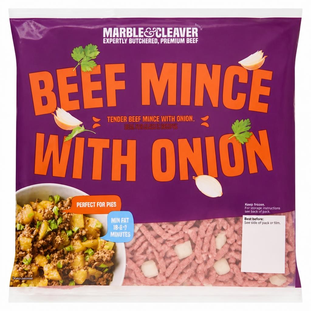 Marble & Cleaver Beef Mince with Onion 500g