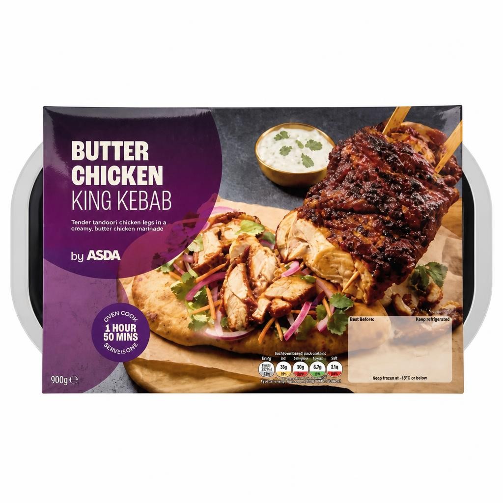 ASDA Butter Chicken King Kebab 900g