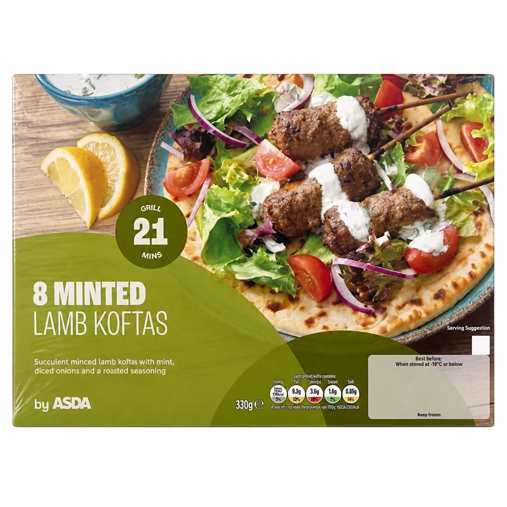 ASDA 8 Minted Lamb Koftas 320g