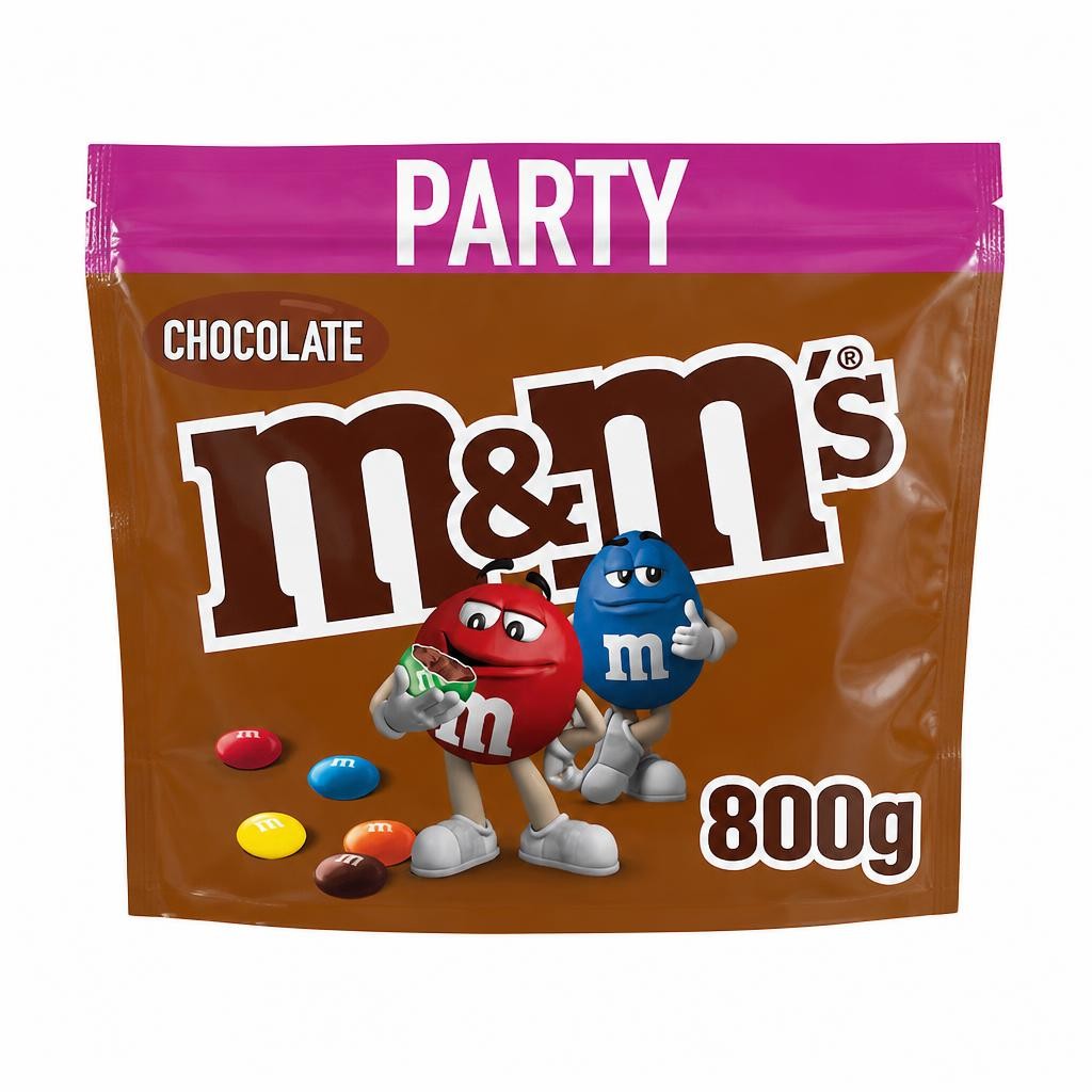 M&M's Milk Chocolate Bites Party Bag 800g