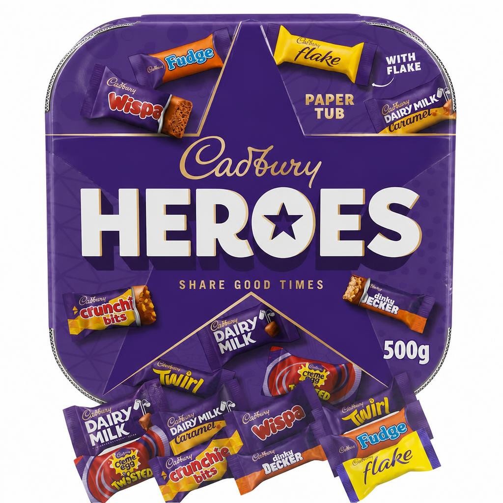 Cadbury Heroes Paper Tub 500g