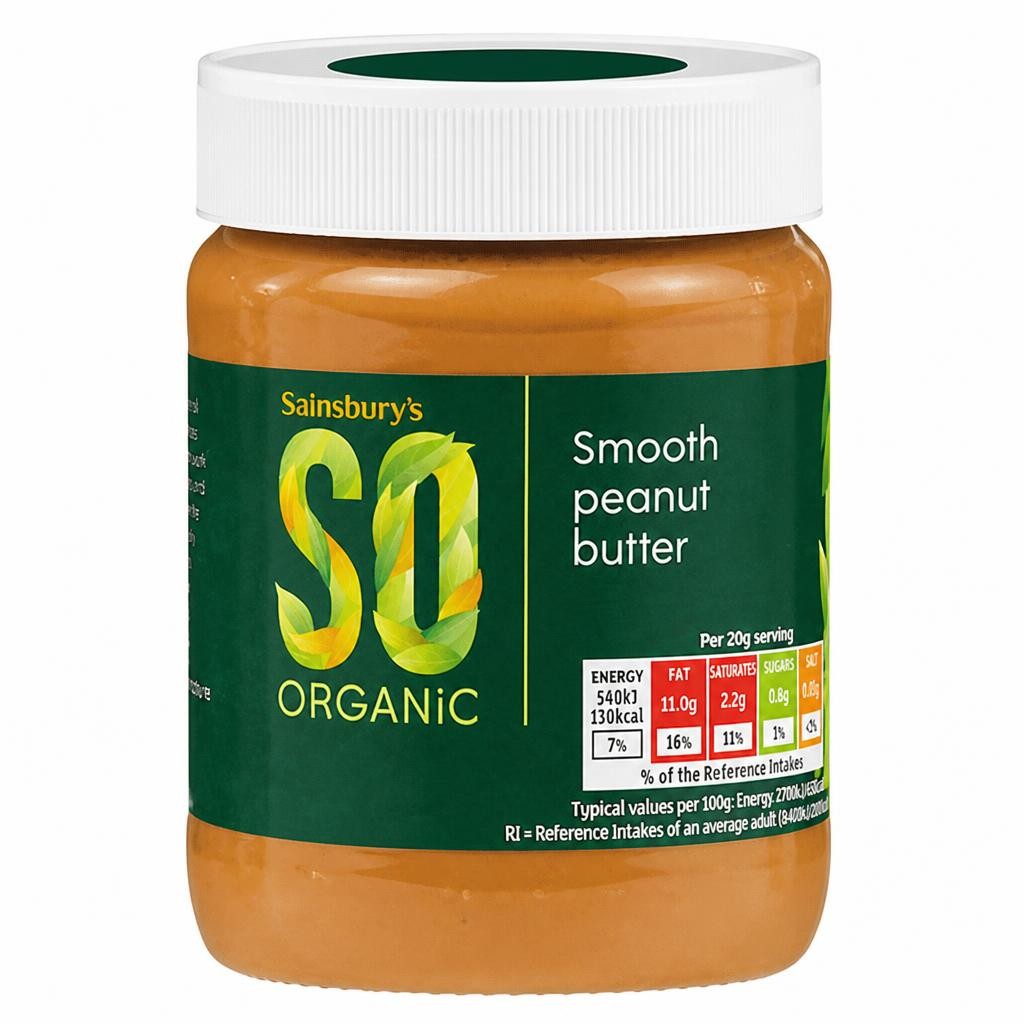 Sainsbury's So Organic Smooth Peanut Butter 340g