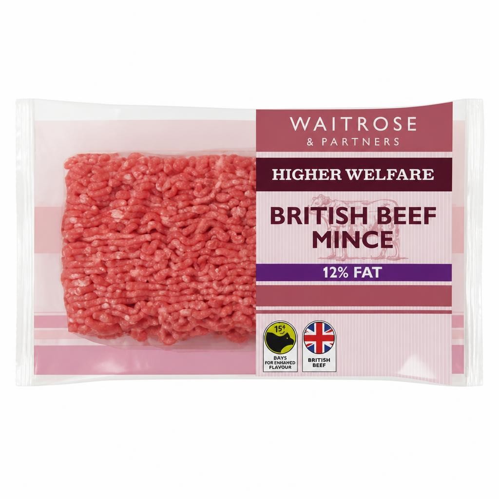 Waitrose British Native Breed Beef Mince 12% Fat