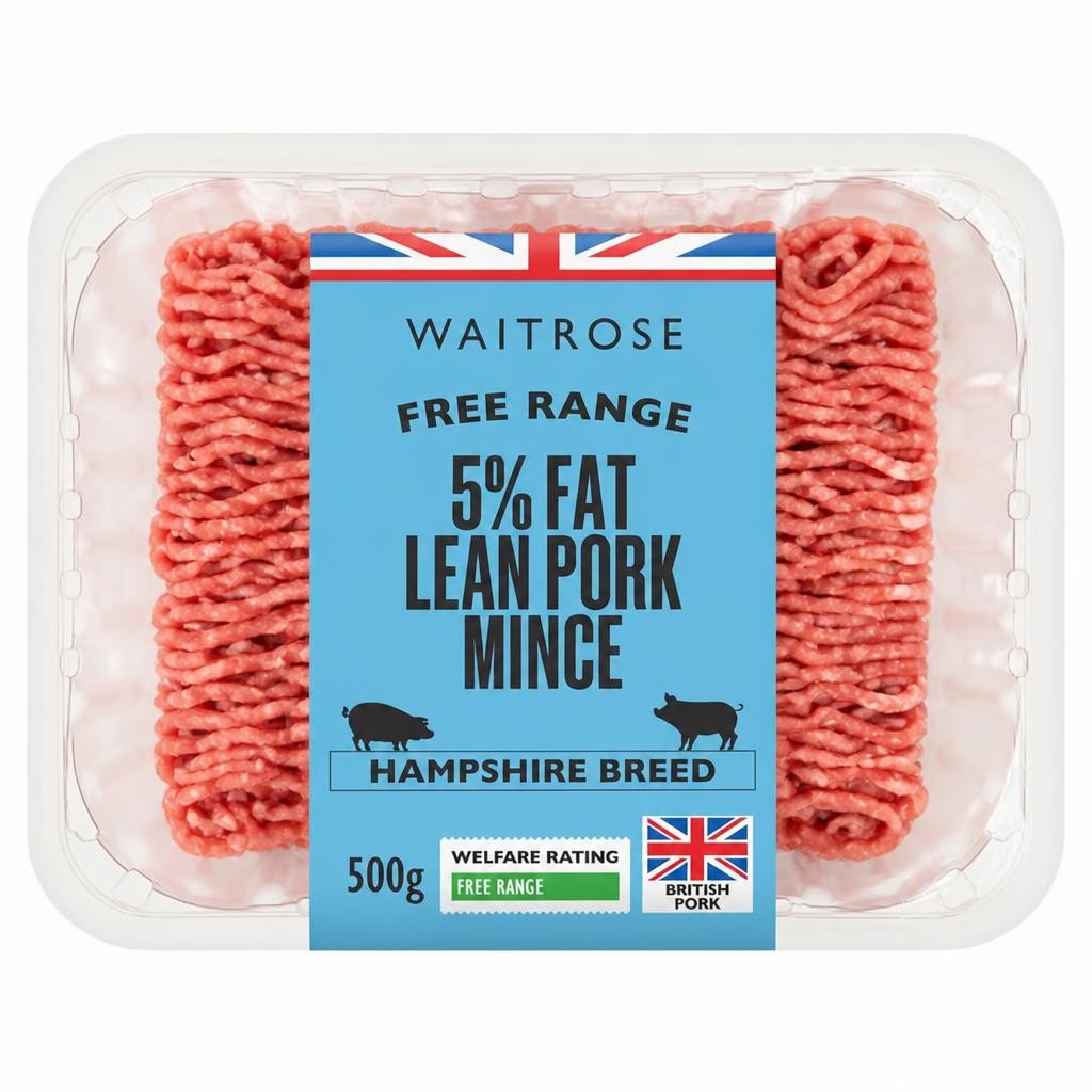 Waitrose Free Range British Pork Lean Mince 5% Fat