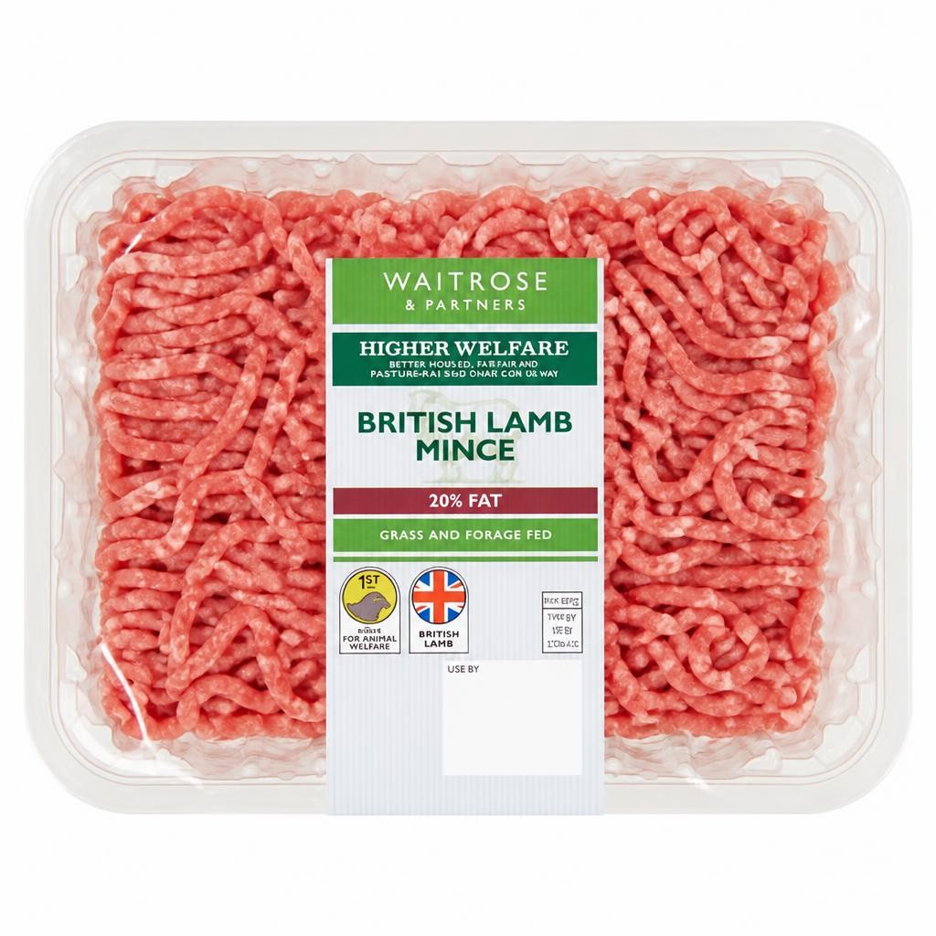 Waitrose British Lamb Mince 20% Fat