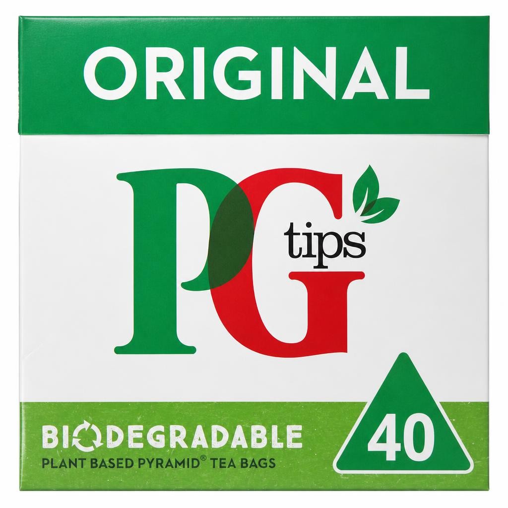 PG Tips Original Black Tea 40 Tea Bags 116g