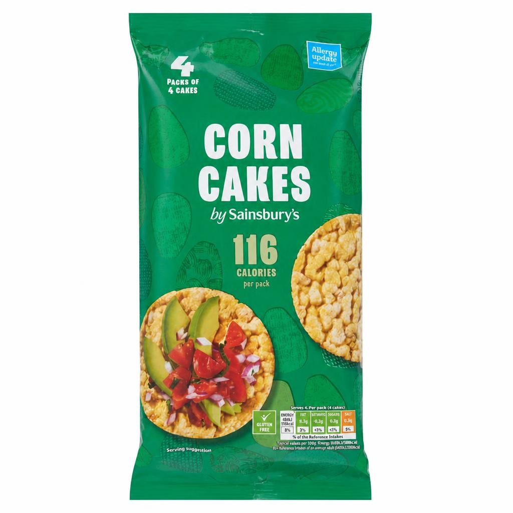 Sainsbury's 4 x 30g Corn Cakes