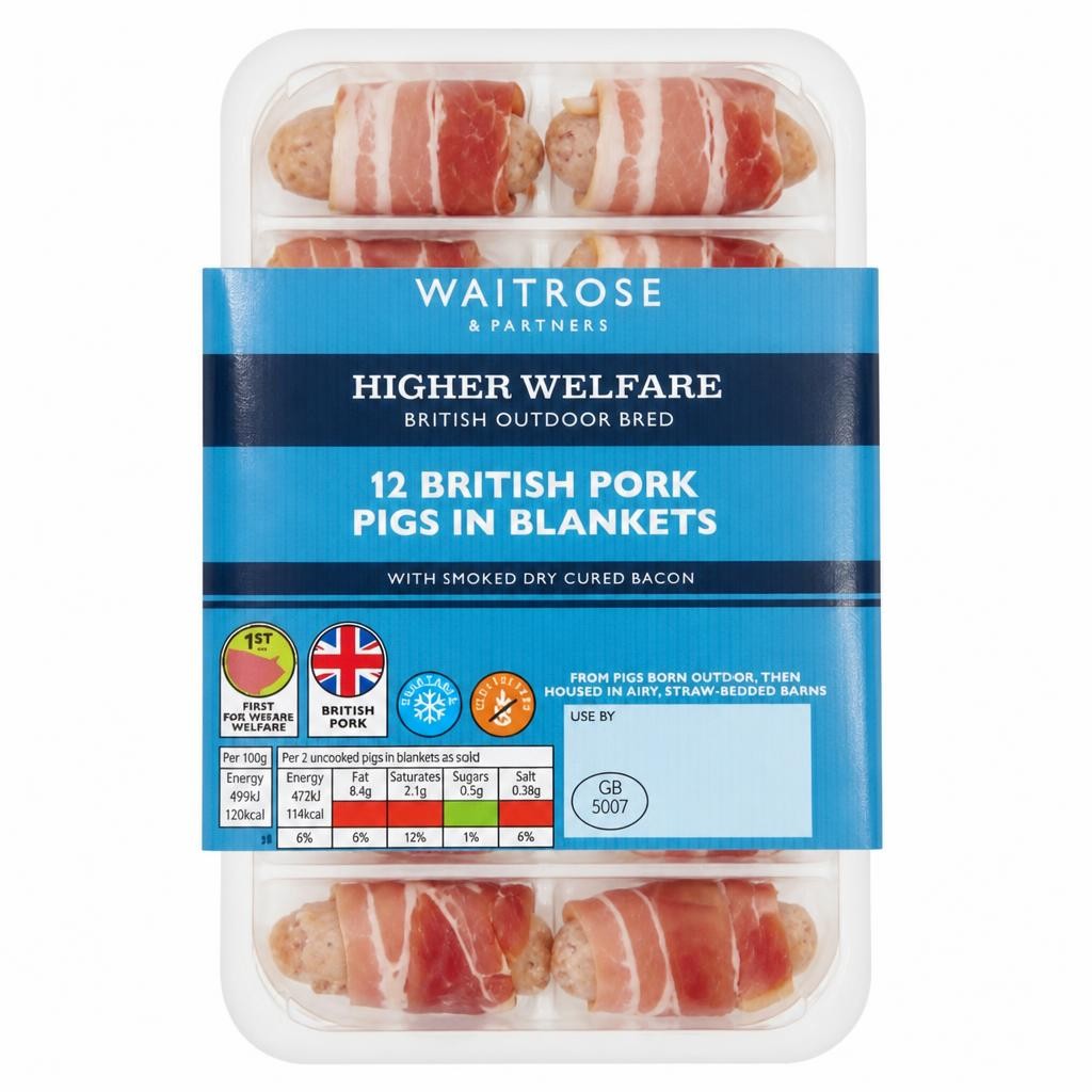 12 British Pork Pigs in Blankets