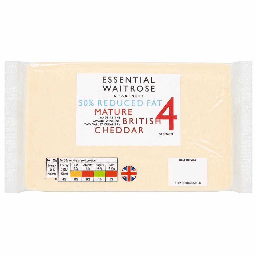 Essential 50% Reduced Fat Mature British Cheddar