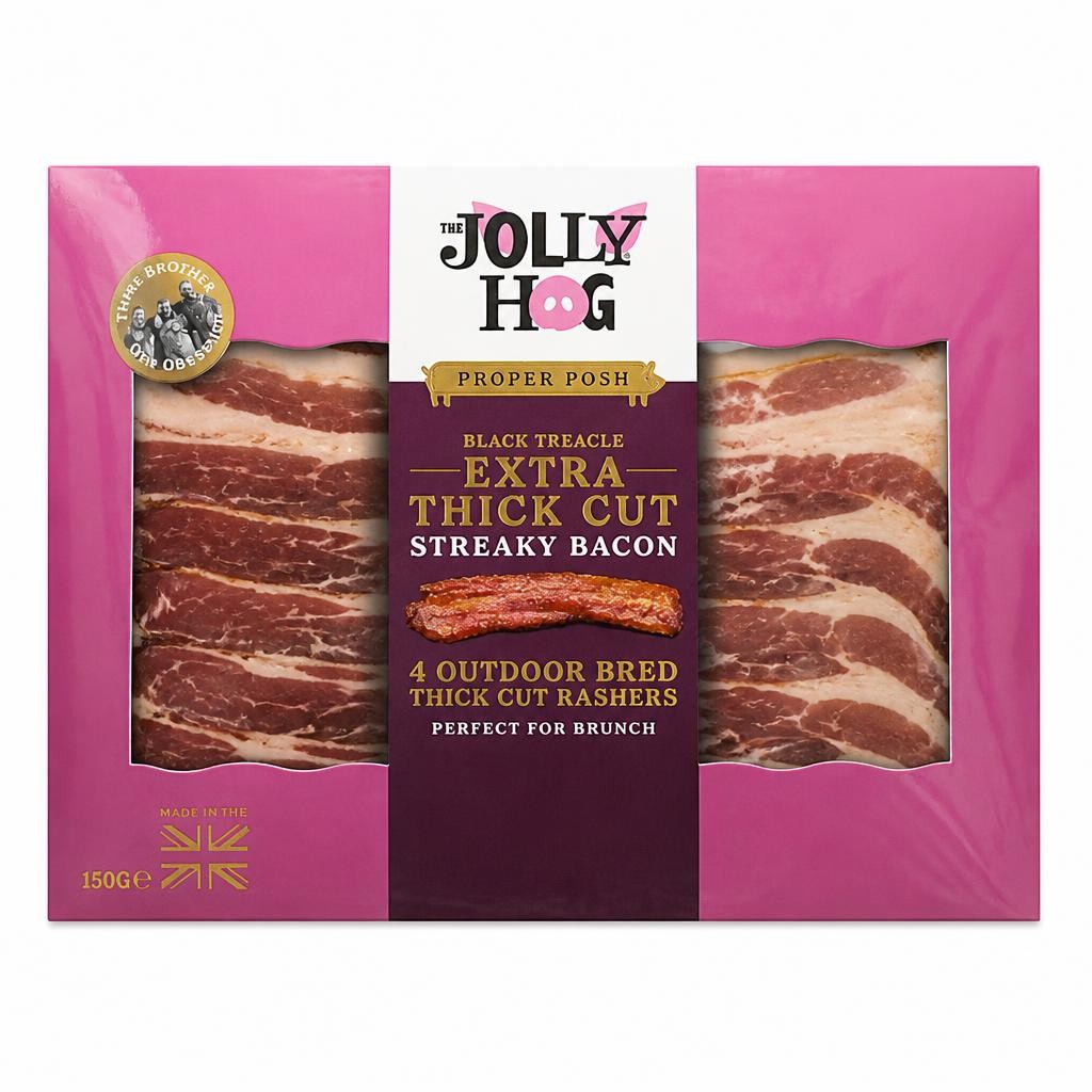 The Jolly Hog Black Treacle Streaky Bacon
