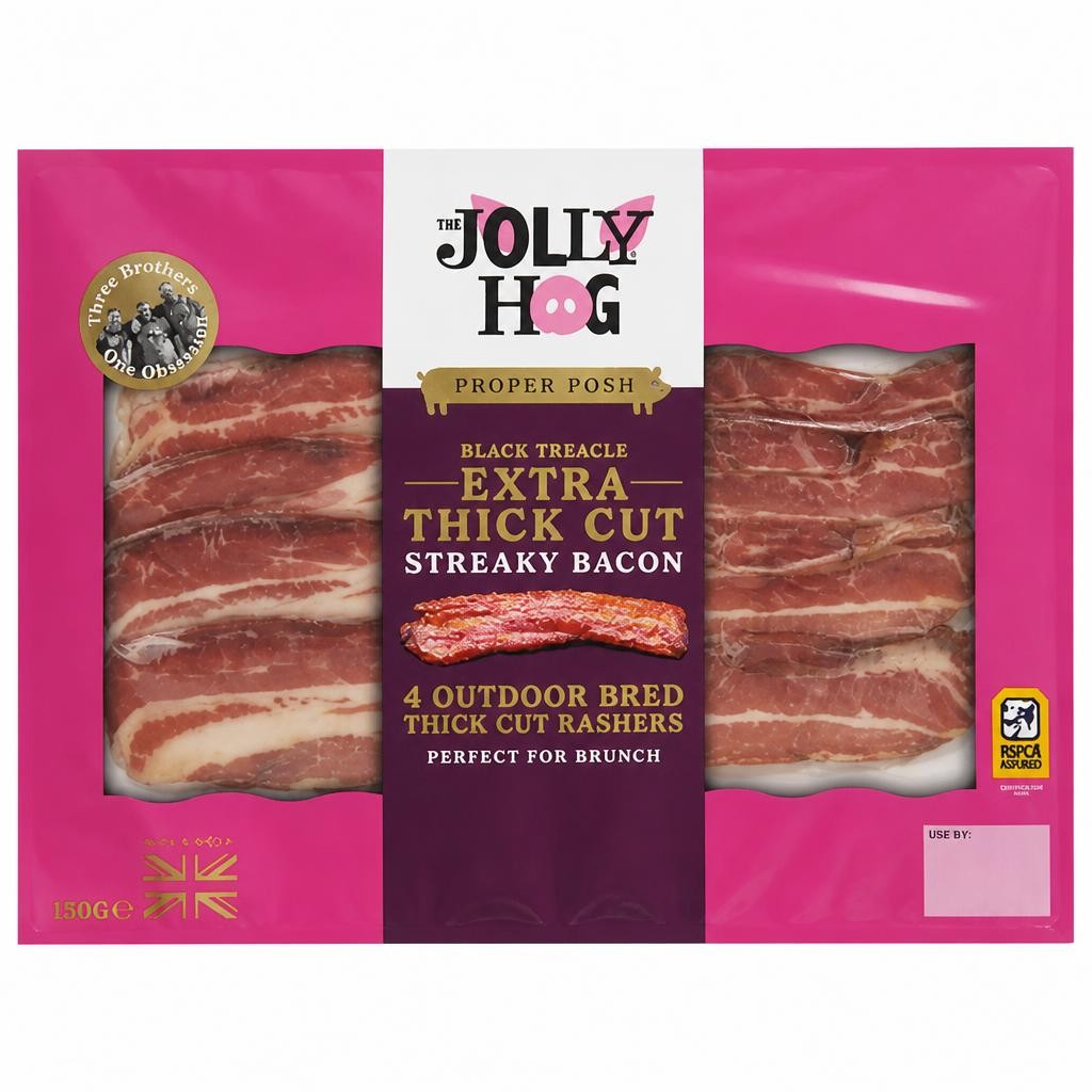 The Jolly Hog Black Treacle Streaky Bacon