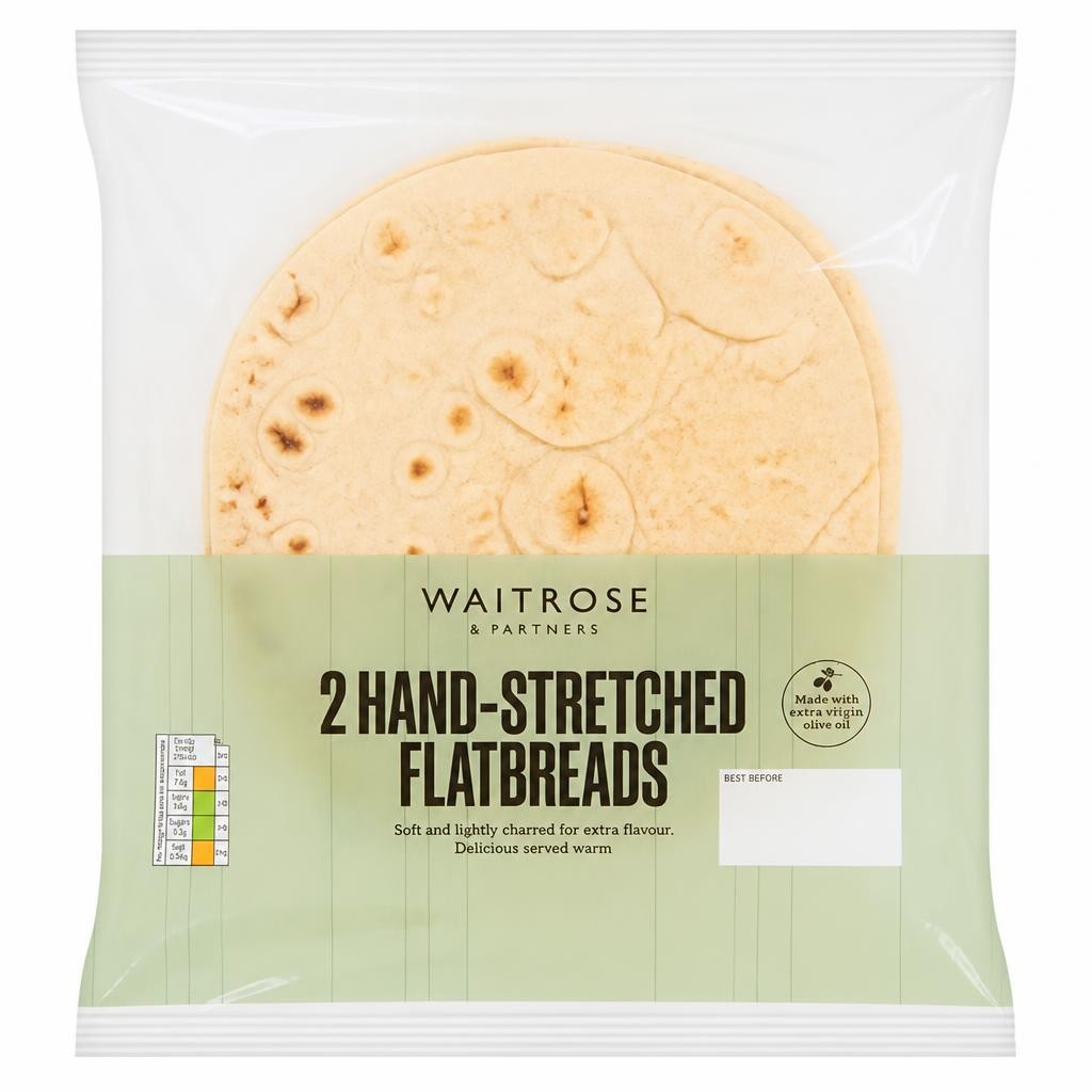 Waitrose 2 Hand-Stretched Flatbreads