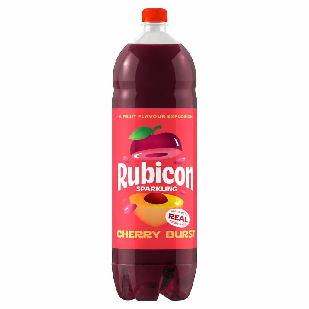 Rubicon 2L Sparkling Cherry Burst Soft Drink Bottle