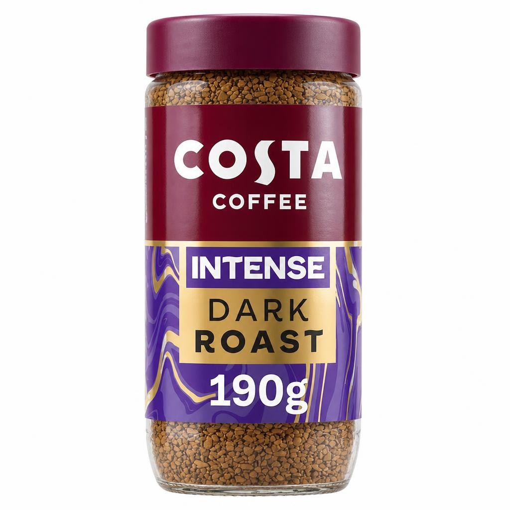 Costa intense dark blend instant coffee 190g