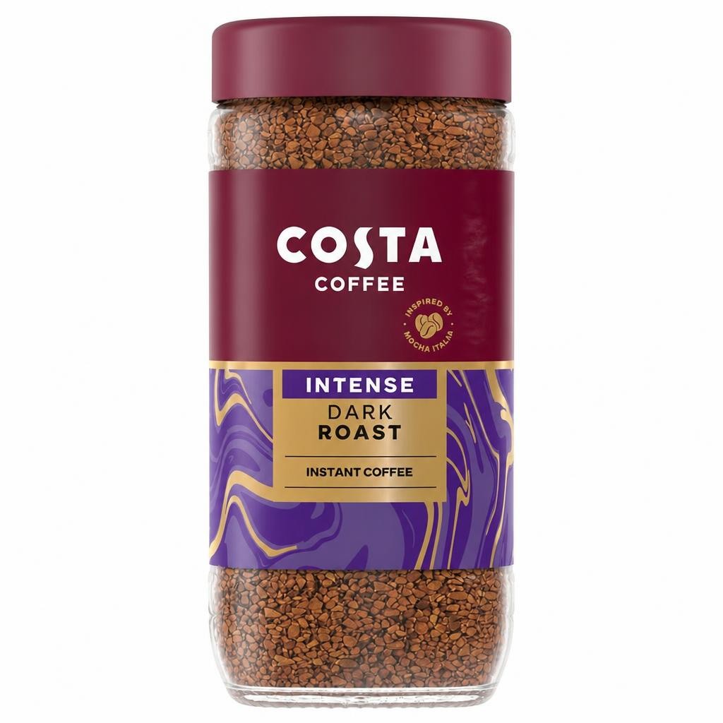 Costa intense dark blend instant coffee 190g