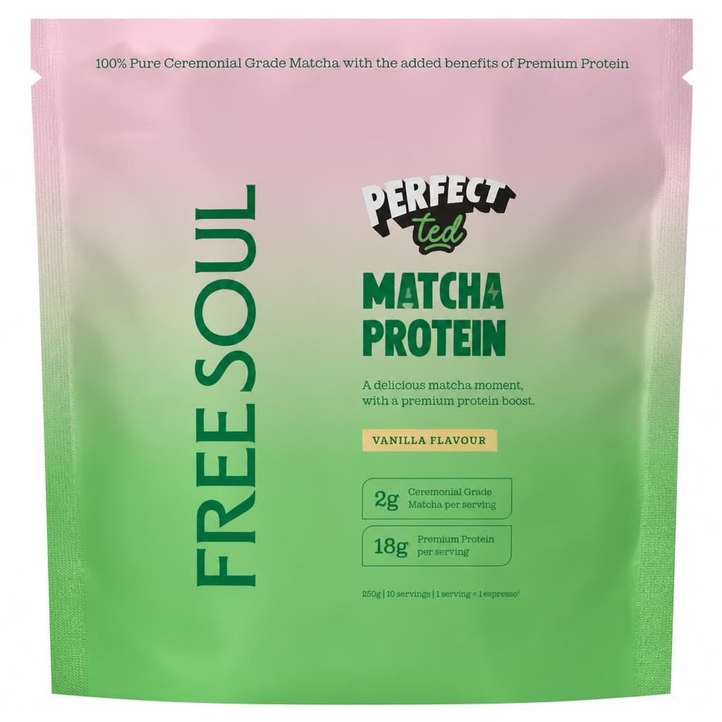 PerfectTed Free Soul Matcha Protein Vanilla Flavour 250g