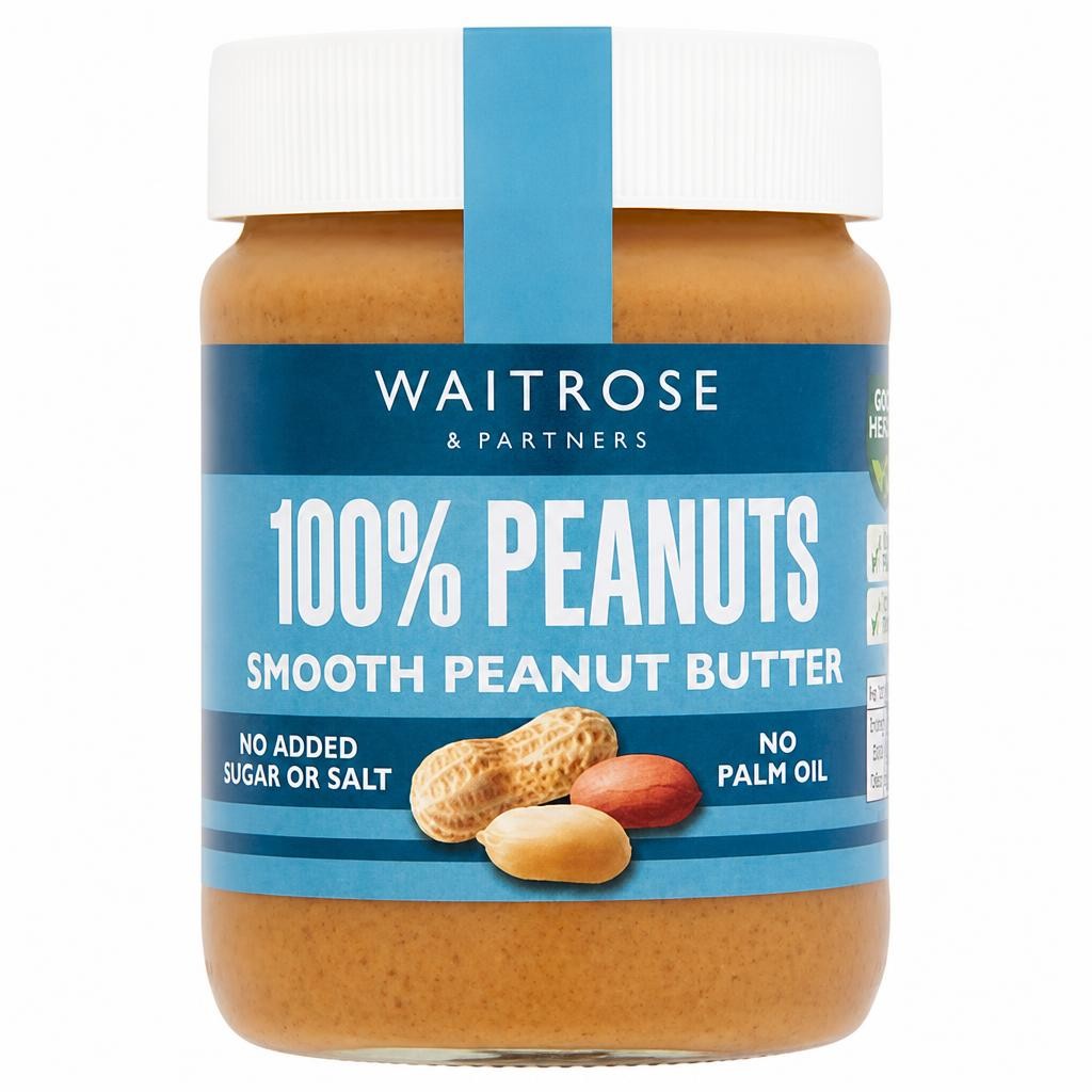 Waitrose 100% Peanuts Smooth Peanut Butter