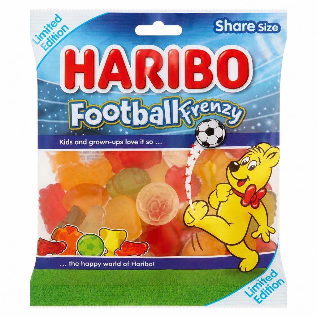 Haribo Limited Edition Football Frenzy Jelly Sweets Sharing Bag 160g
