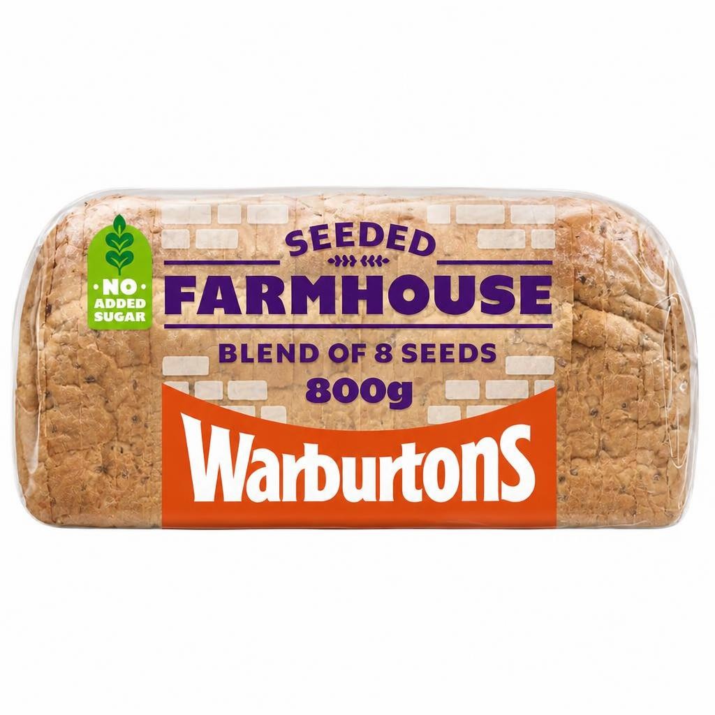 Warburtons Farmhouse Seeded Blend of 8 Seeds 800g