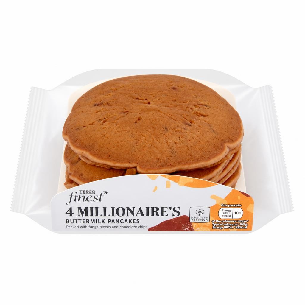 Tesco Finest 4 Millionaire Buttermilk Pancakes