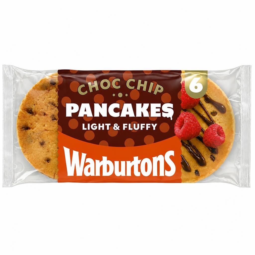 Warburtons 6 Choc Chip Pancakes