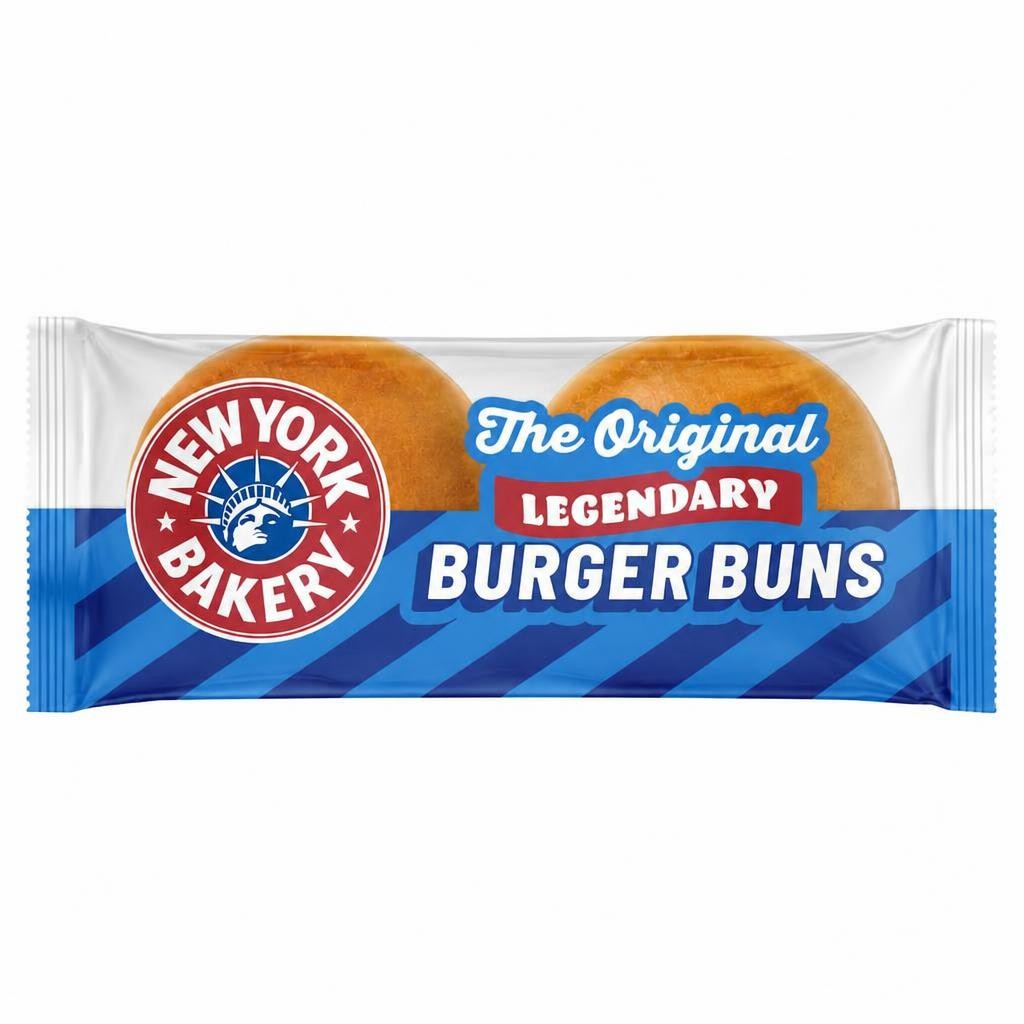 New York Bakery The Original 4 Legendary Burger Potato Buns