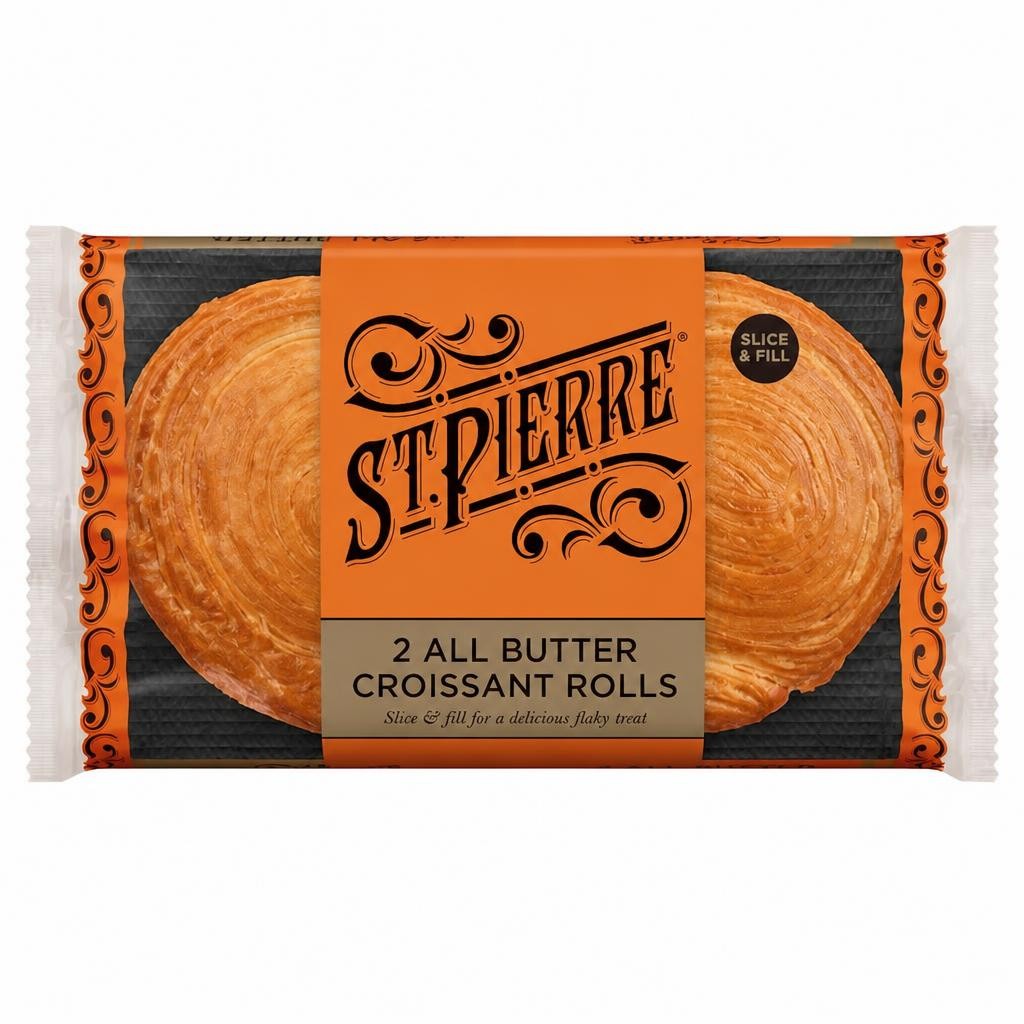 St Pierre 2 All Butter Croissant Rolls
