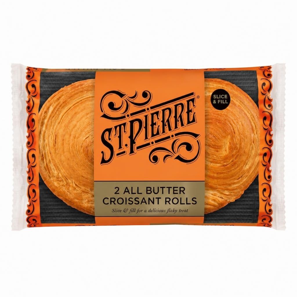 St Pierre 2 All Butter Croissant Rolls