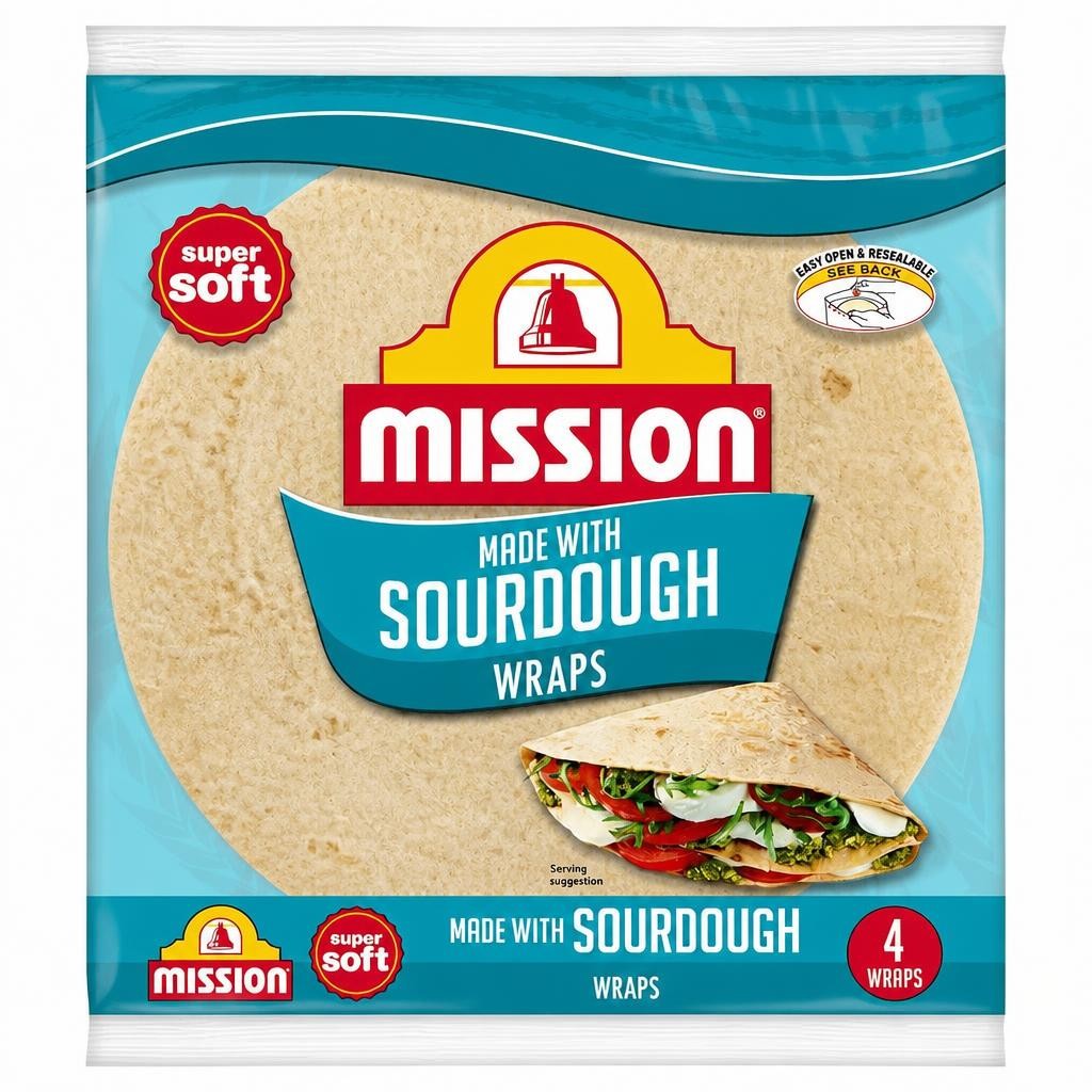 Mission 4 Sourdough Wraps 245g