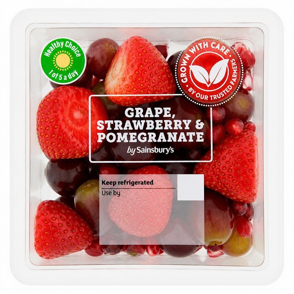 Sainsbury's Grape, Strawberry & Pomegranate 220g