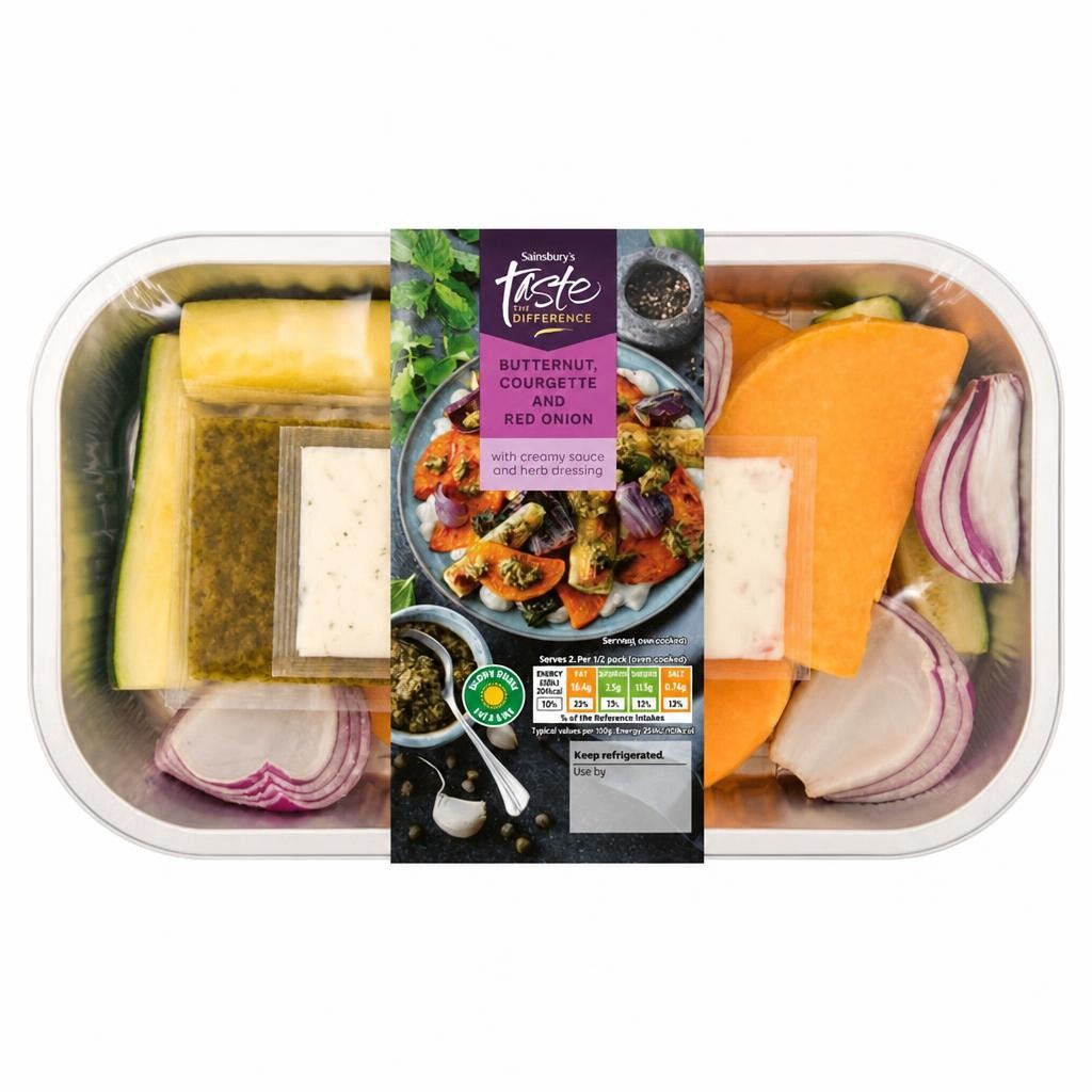 Sainsbury's Taste the Difference Butternut, Courgette and Red Onion 450g