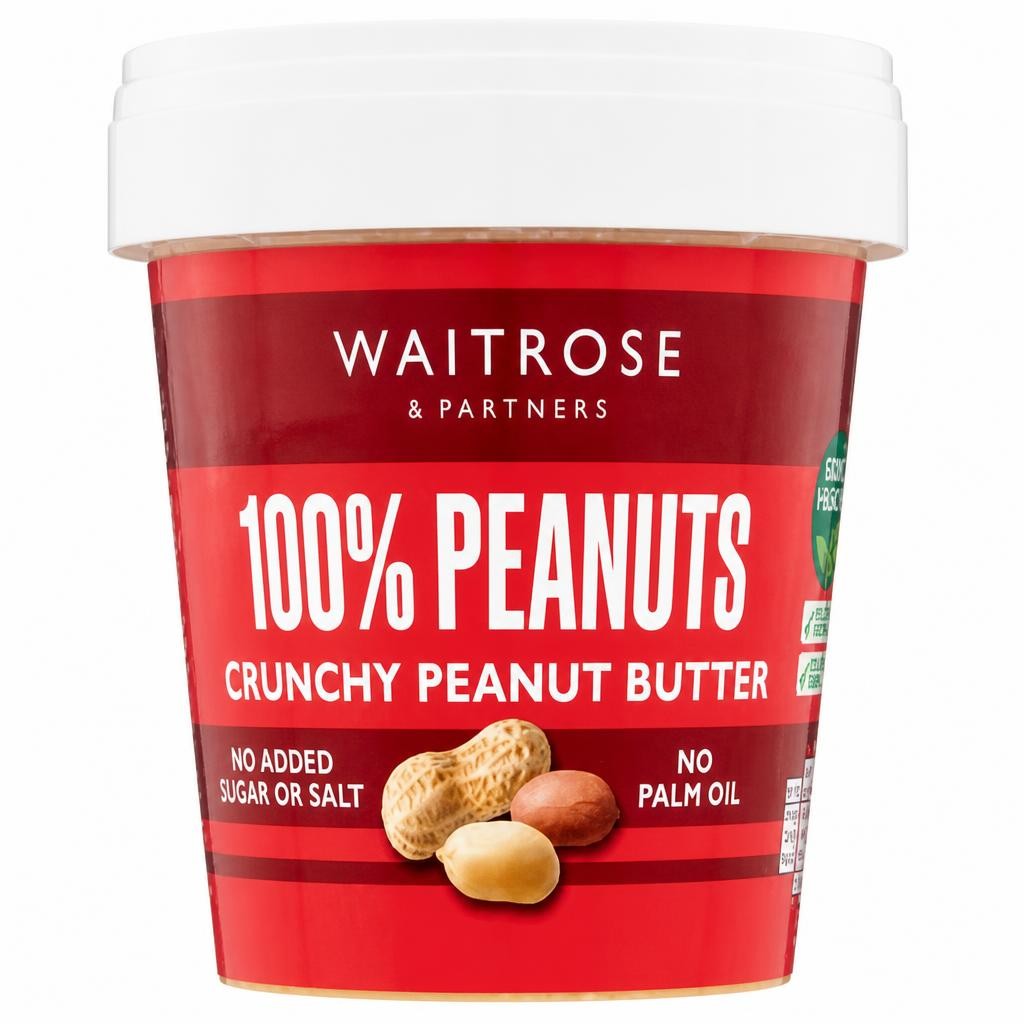 Waitrose 100% Nuts Crunchy Peanut Butter