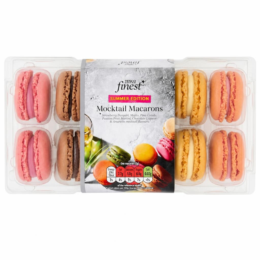 Tesco Finest Mocktail Macarons 144g