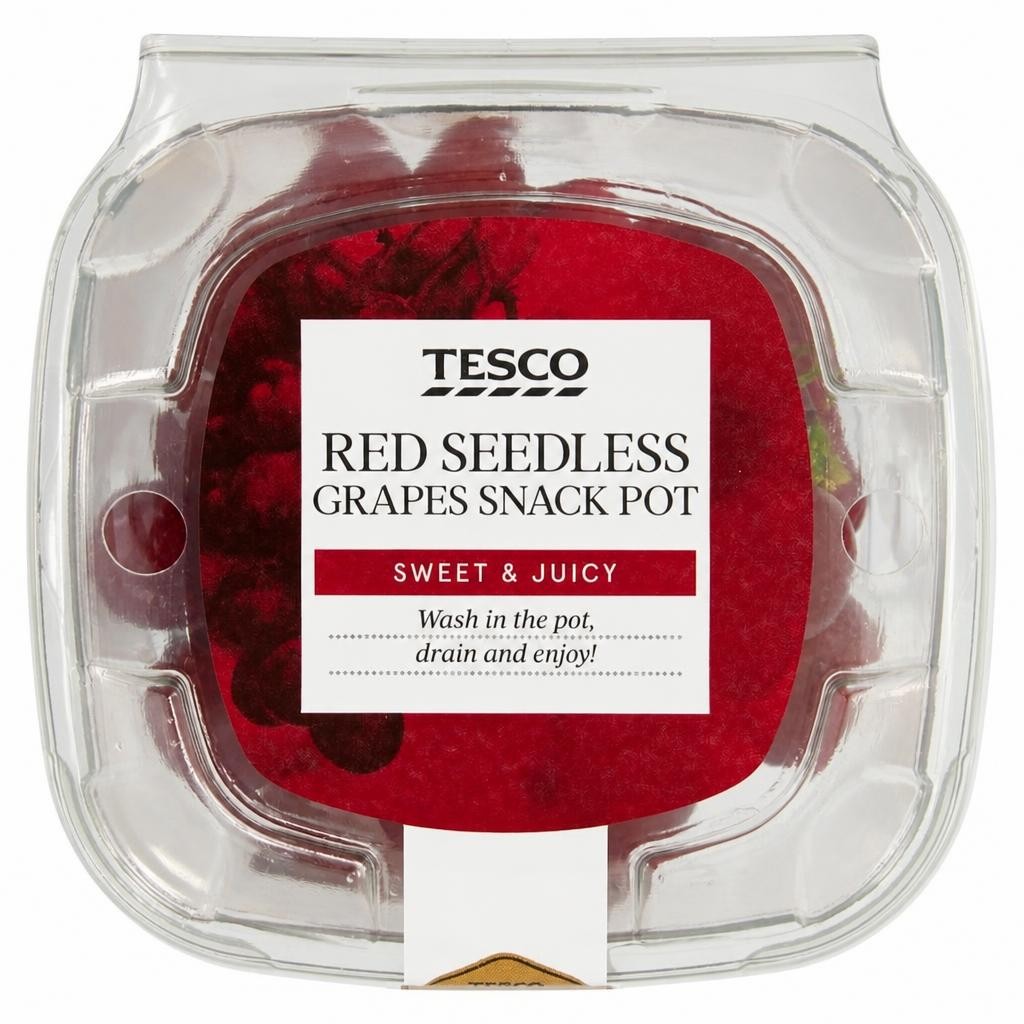 Tesco Red Seedless Grapes Snack Pot 150g
