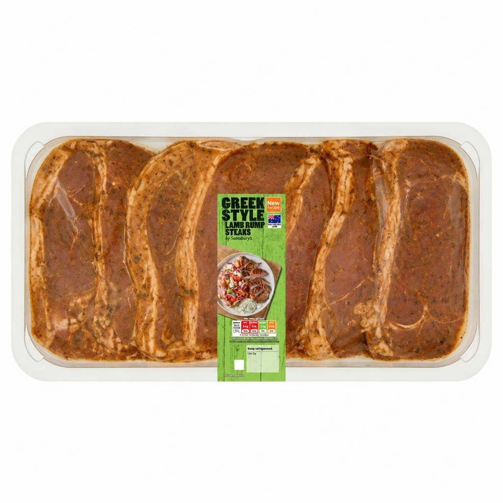 Sainsbury's 680g Greek Style Lamb Rump Steaks
