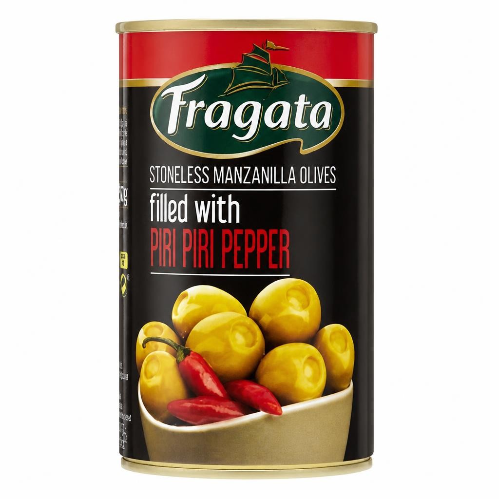 Fragata Stoneless Manzanilla Olives filled with Piri Piri