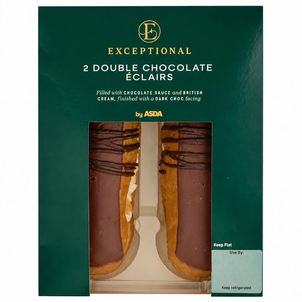 Exceptional by ASDA 2 Double Chocolate Éclairs