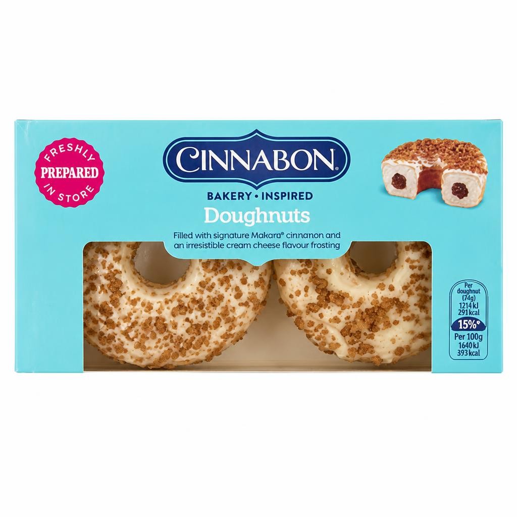 Cinnabon Bakery Inspired Doughnuts 136g (2x68g)