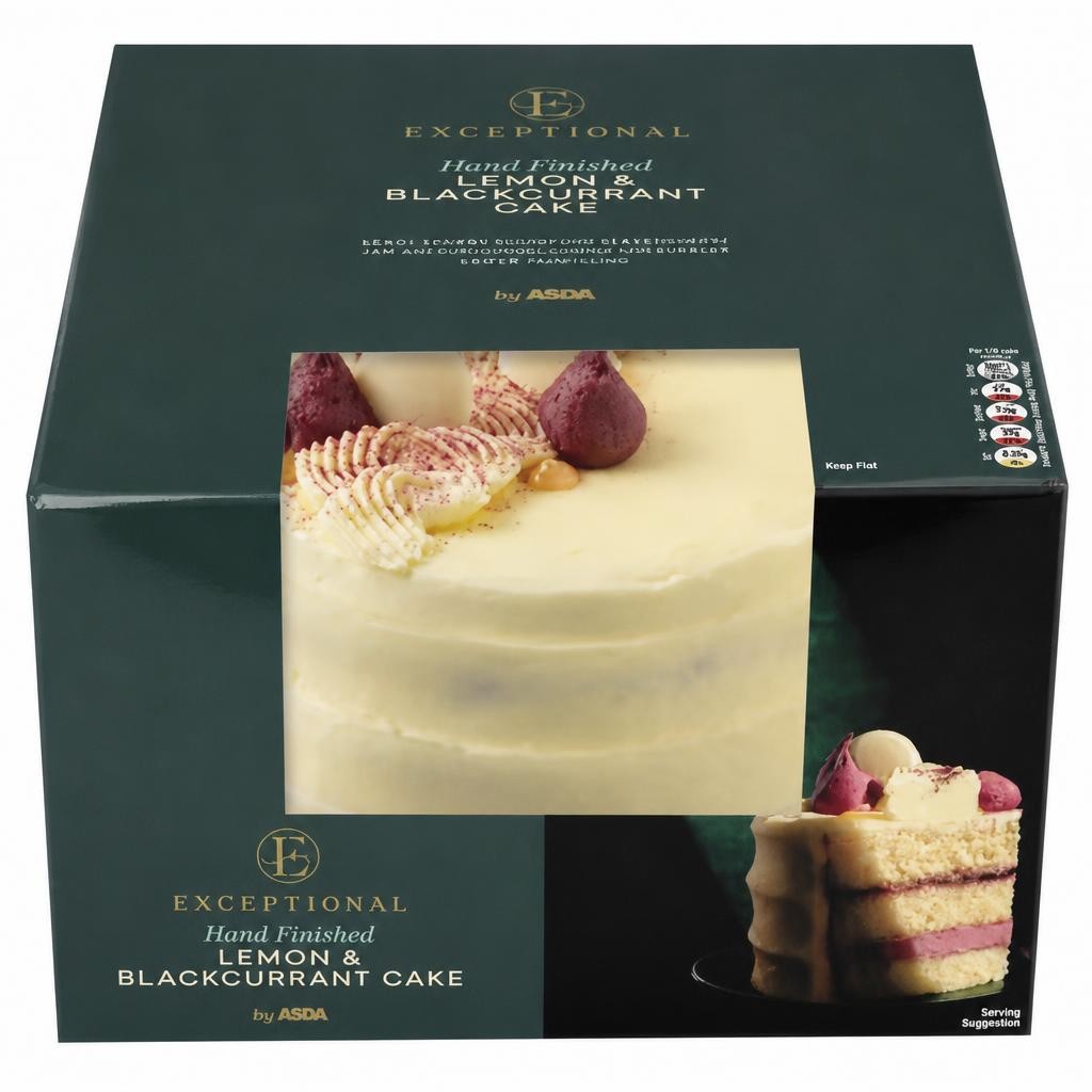 Exceptional by ASDA Lemon & Blackcurrant Cake