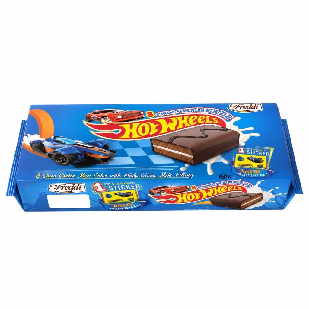 Freddi Hot Wheels Cake Bars Milk Cream