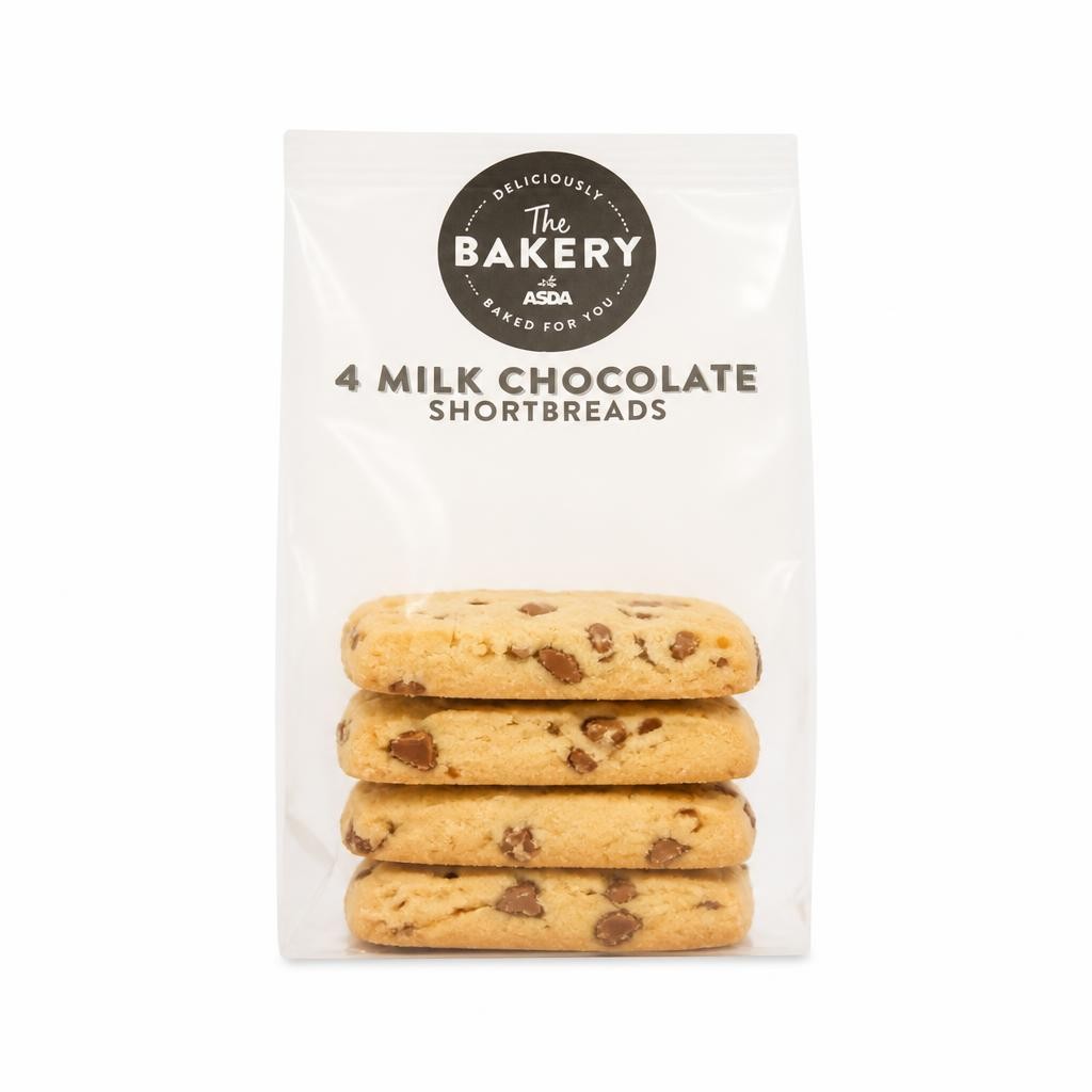 ASDA 4 Milk Chocolate Shortbreads