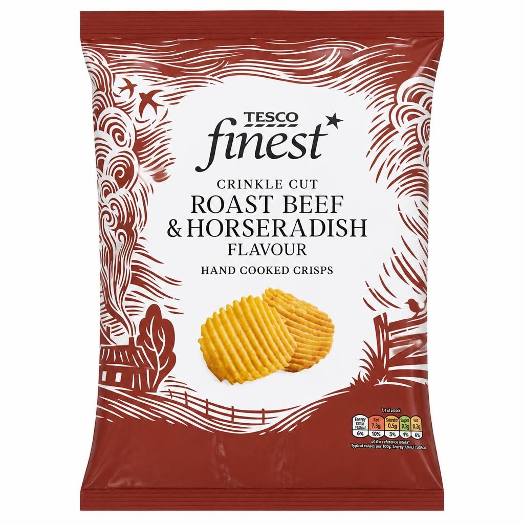Tesco Finest Roast Beef & Horseradish Crinkle Cut 150g