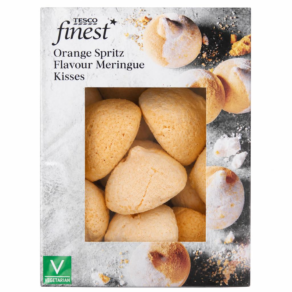 Tesco Finest Orange Spritz Flavour Meringue Kisses 100g