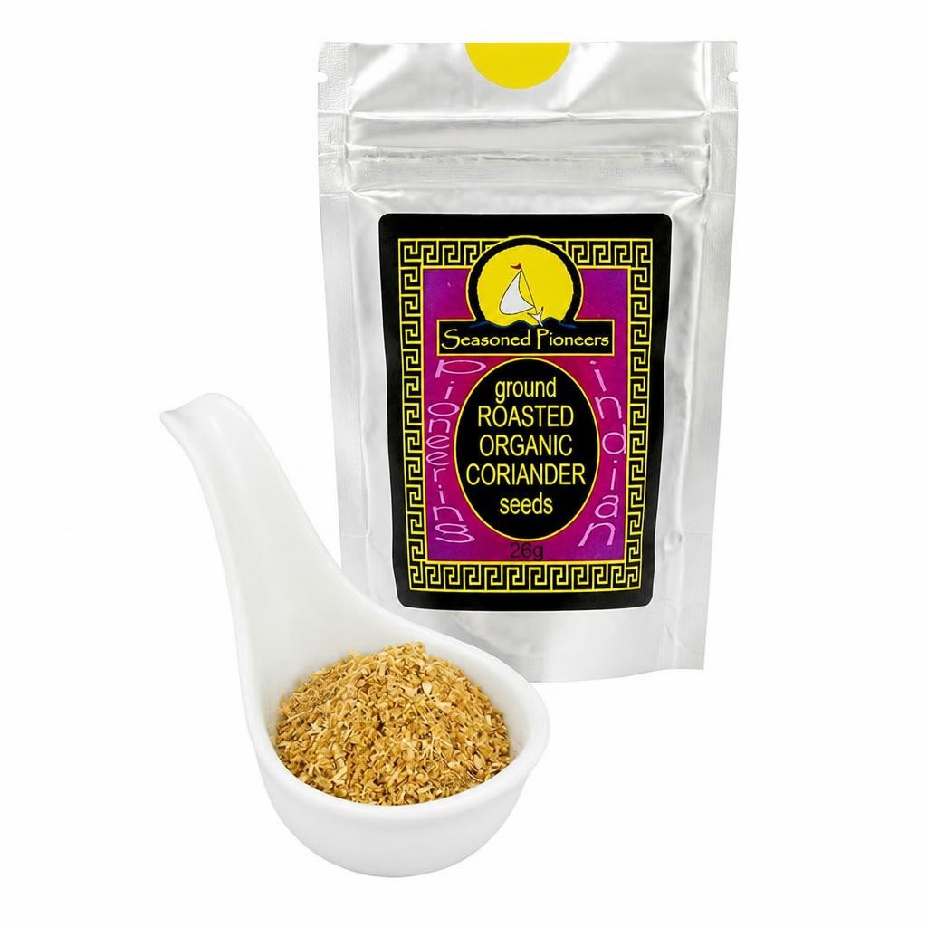Seasoned Pioneers Organic Coriander Roasted & Ground 26g