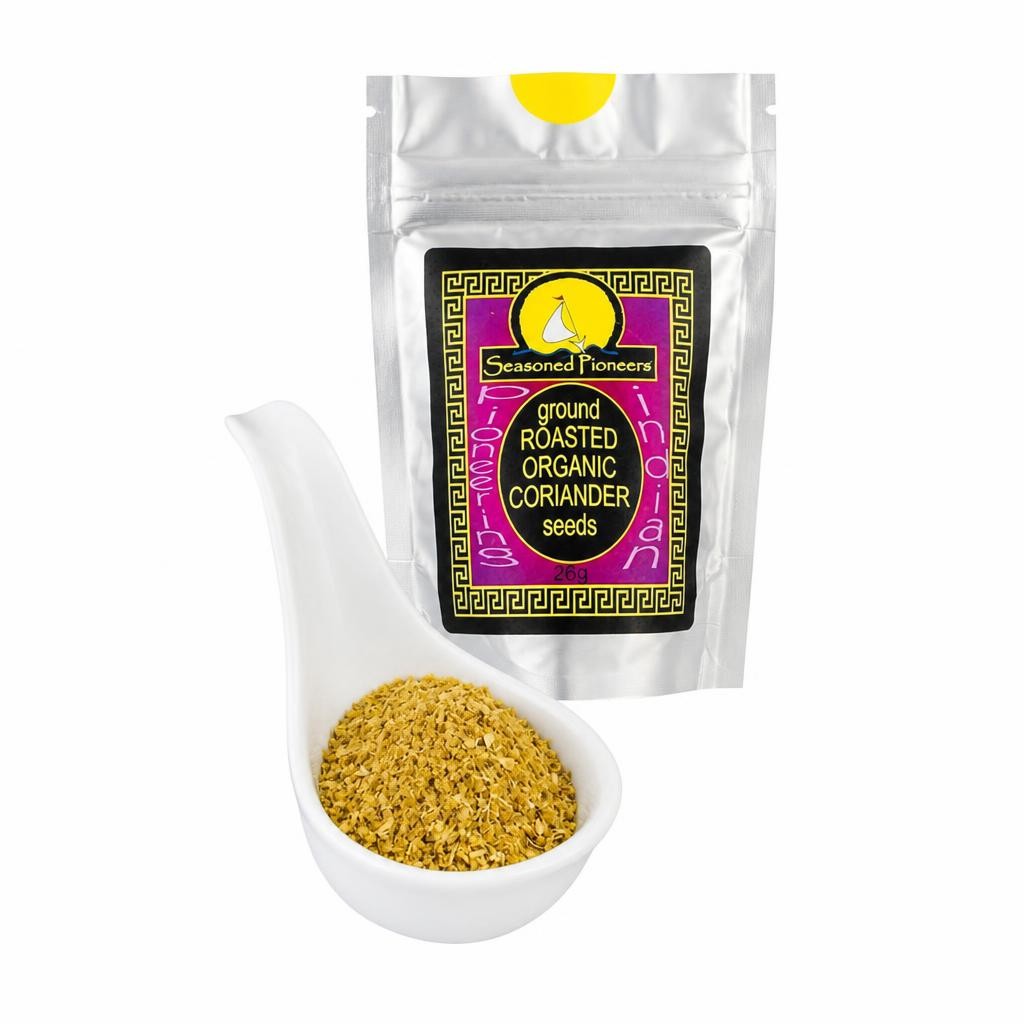 Seasoned Pioneers Organic Coriander Roasted & Ground 26g