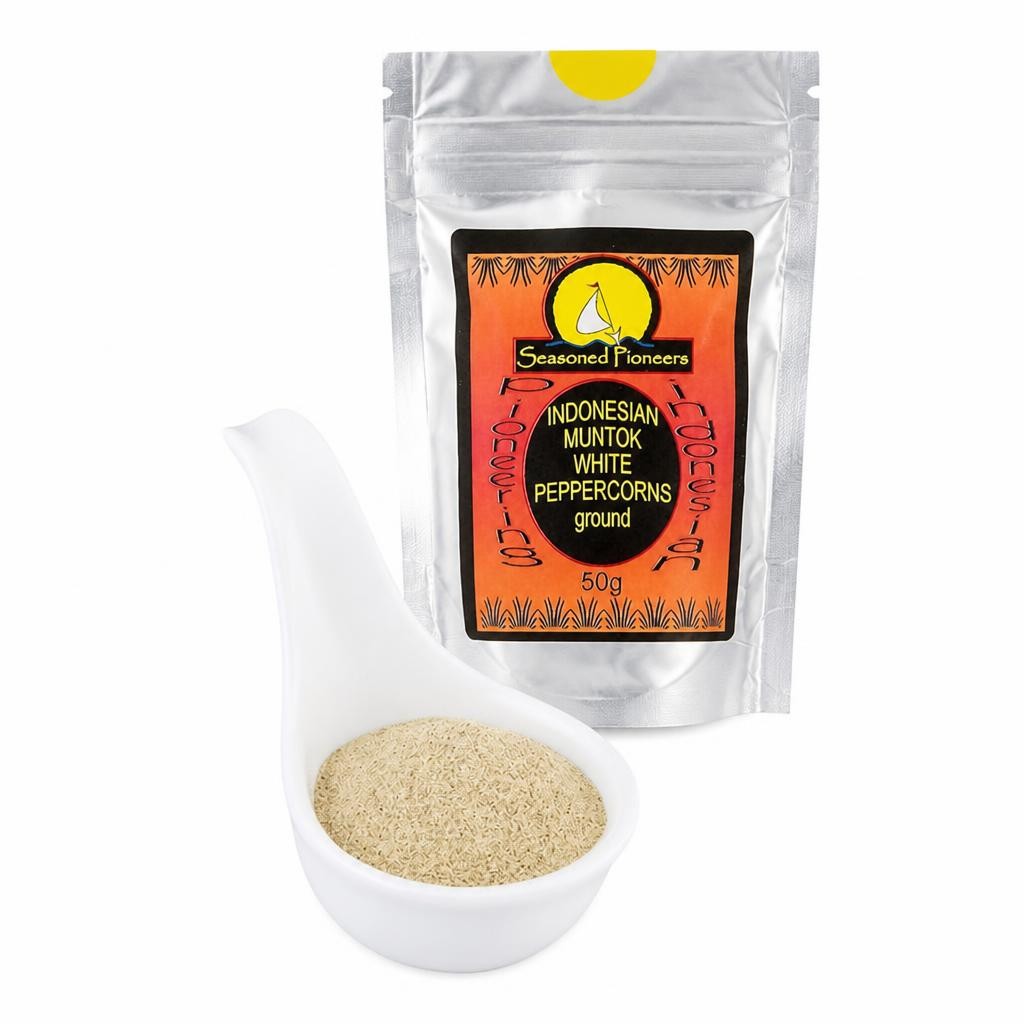 Seasoned Pioneers Muntok White Pepper Ground 50g