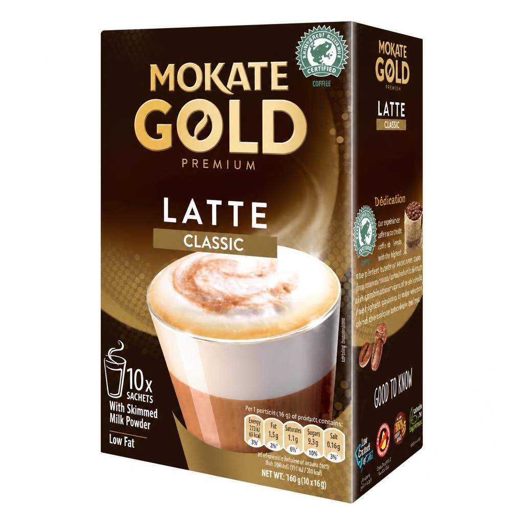 Mokate Gold Premium Latte 10 Pack 140g | Gold | 1 - Gold | Gold Premium Latte | 1