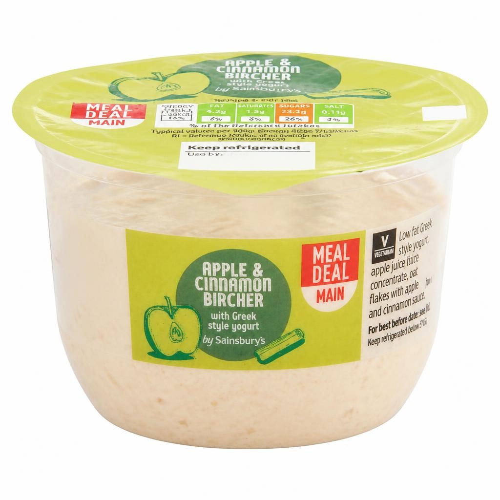 Sainsbury's 190g Apple & Cinnamon Bircher with Greek Style Yogurt