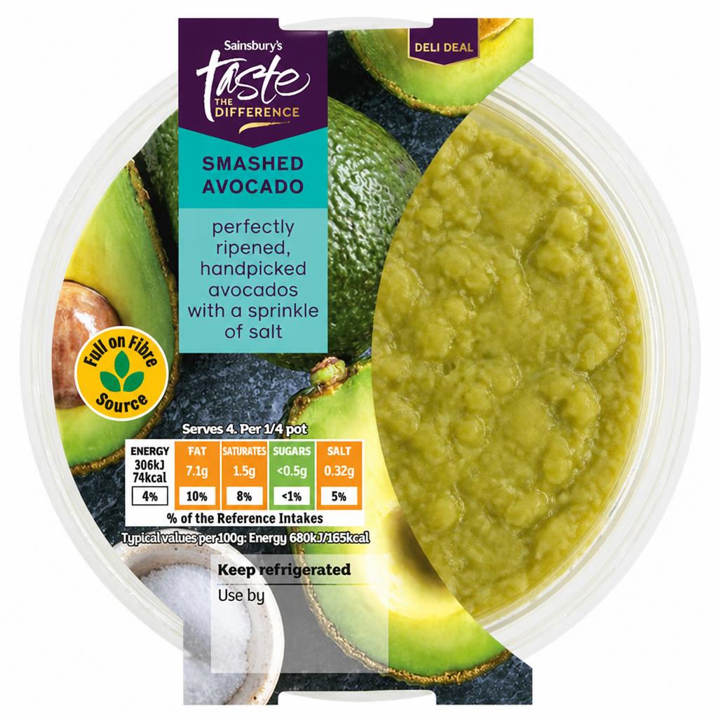 Sainsbury's 180g Smashed Avocado, Taste the Difference