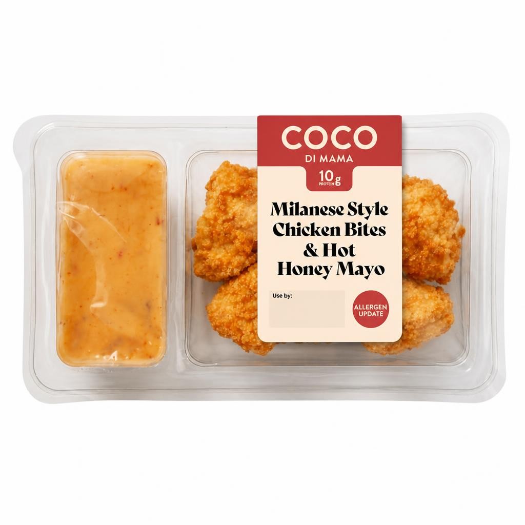 Coco di Mama 68g Milanese Style Chicken Bites & Hot Honey Mayo